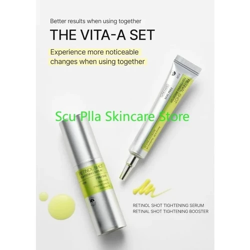 Imagen 2 del producto Crema de ojos reafirmante con vitamina A y retinol marca coreana para el cuidado de la piel 15 ml y suero 30 ml