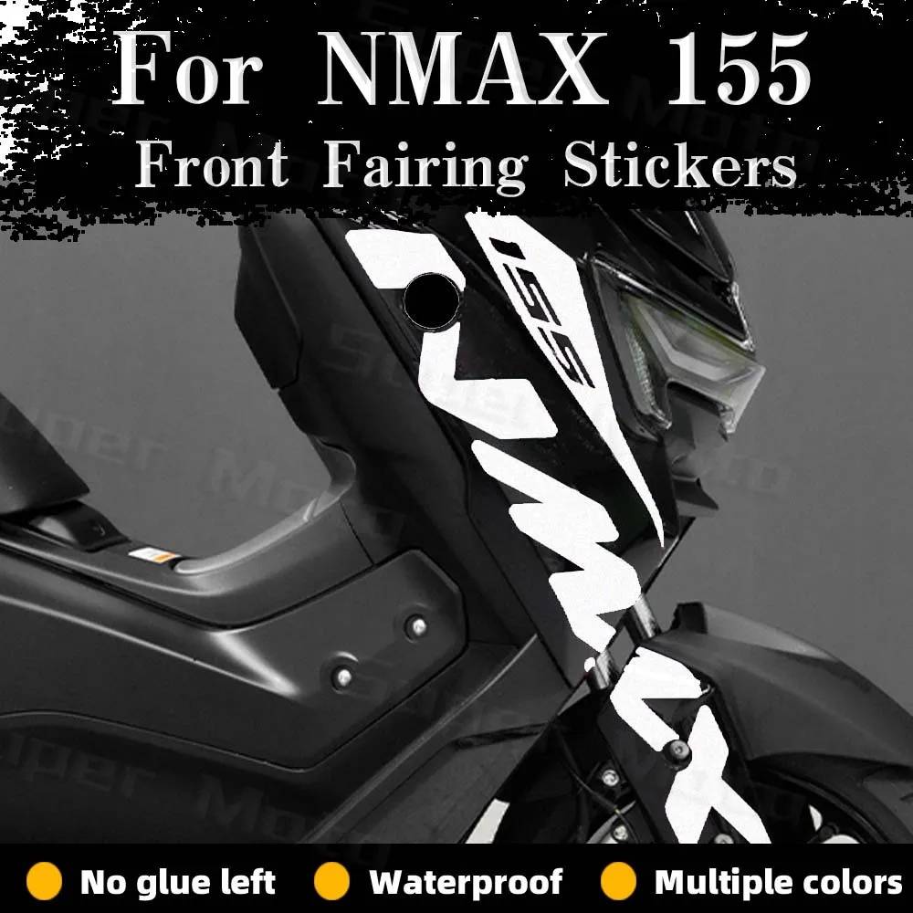 Для мотоцикла NMAX 155 NMAX 155 nmax 155 205, светоотражающие наклейки с логотипом NMAX, декоративные наклейки на передний обтекатель скутера, боковая ПВХ наклейка