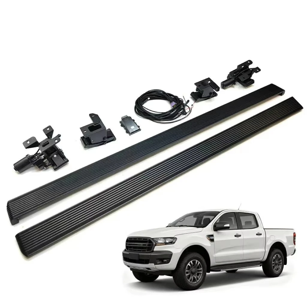 Aluminum Alloy Electric Side Steps Full Set for Ford Ranger 15-25 with No Drilling Installation OEM/ODM