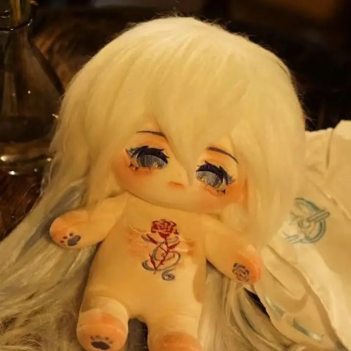 Farcito 20 cm Romanzo I'm God in the Thrilling Game Taviel Cosplay Peluche con bambole scheletriche Giocattoli per la collezione Regalo di compleanno