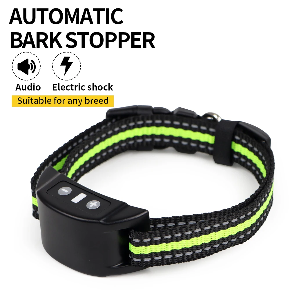 

Anti-barking Collar Dog Training Collar Automatic Anti Bark Dog Collar USB Rechargeable Dog Trainer Electric Shock Beep