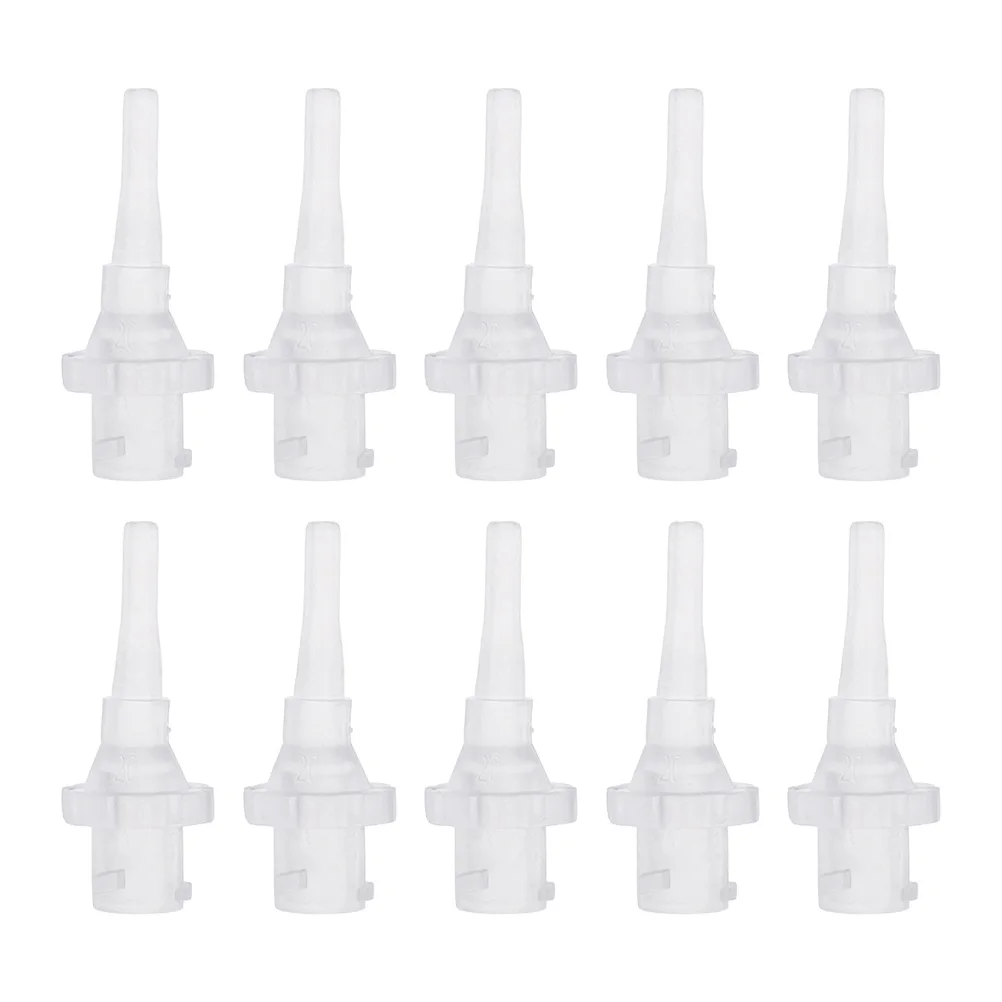 10Pcs Ear Washer Disposable Tips Replacement Wash Tubes Smooth Tapered PP Material for Safe Deep Cleaning Ear Irrigation Tools