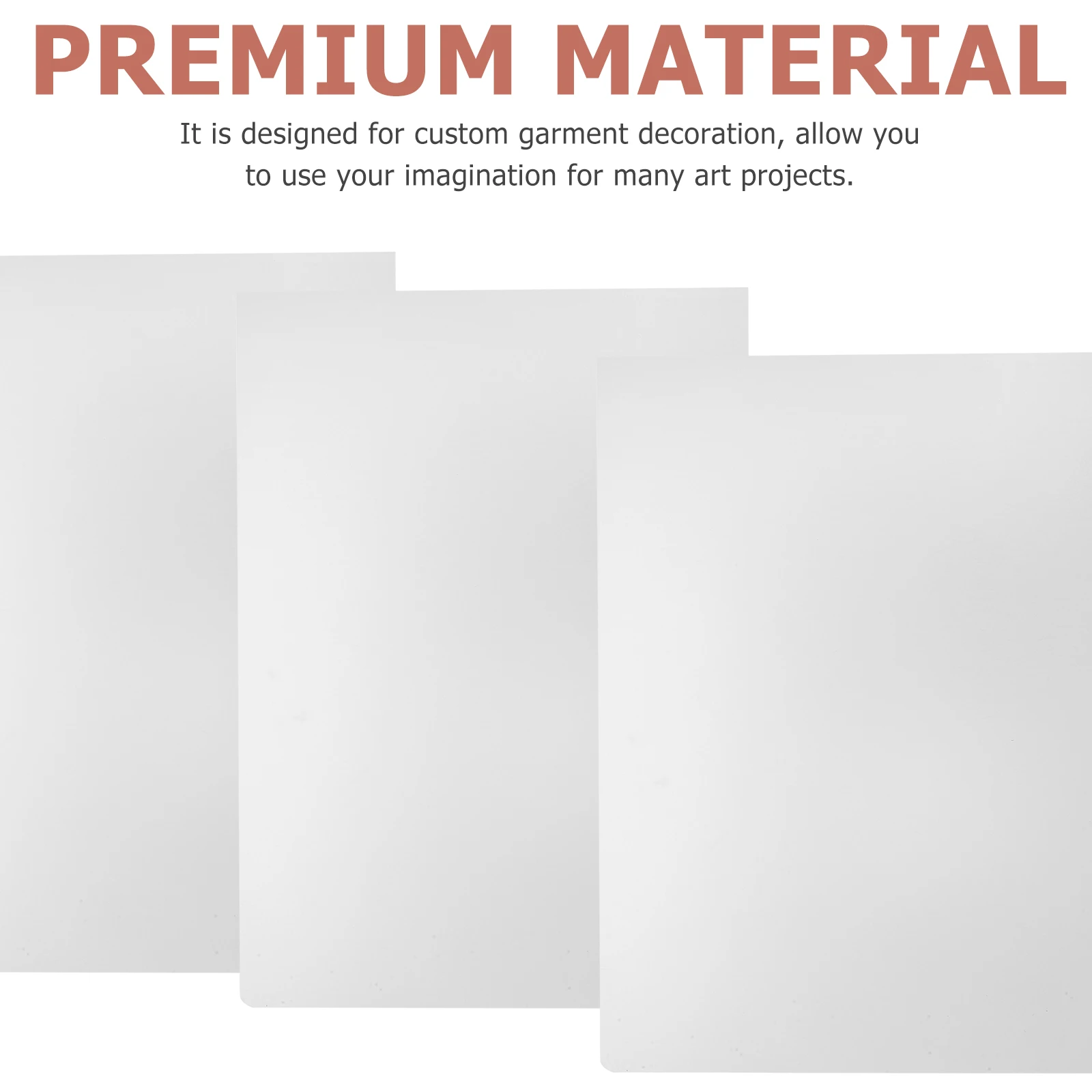 

20pcs Heat Transfer Film Pet Clear Vinyl Roll For Clothes Diy Craft A4 Size Custom Garment Decoration Easy Cut Resistant