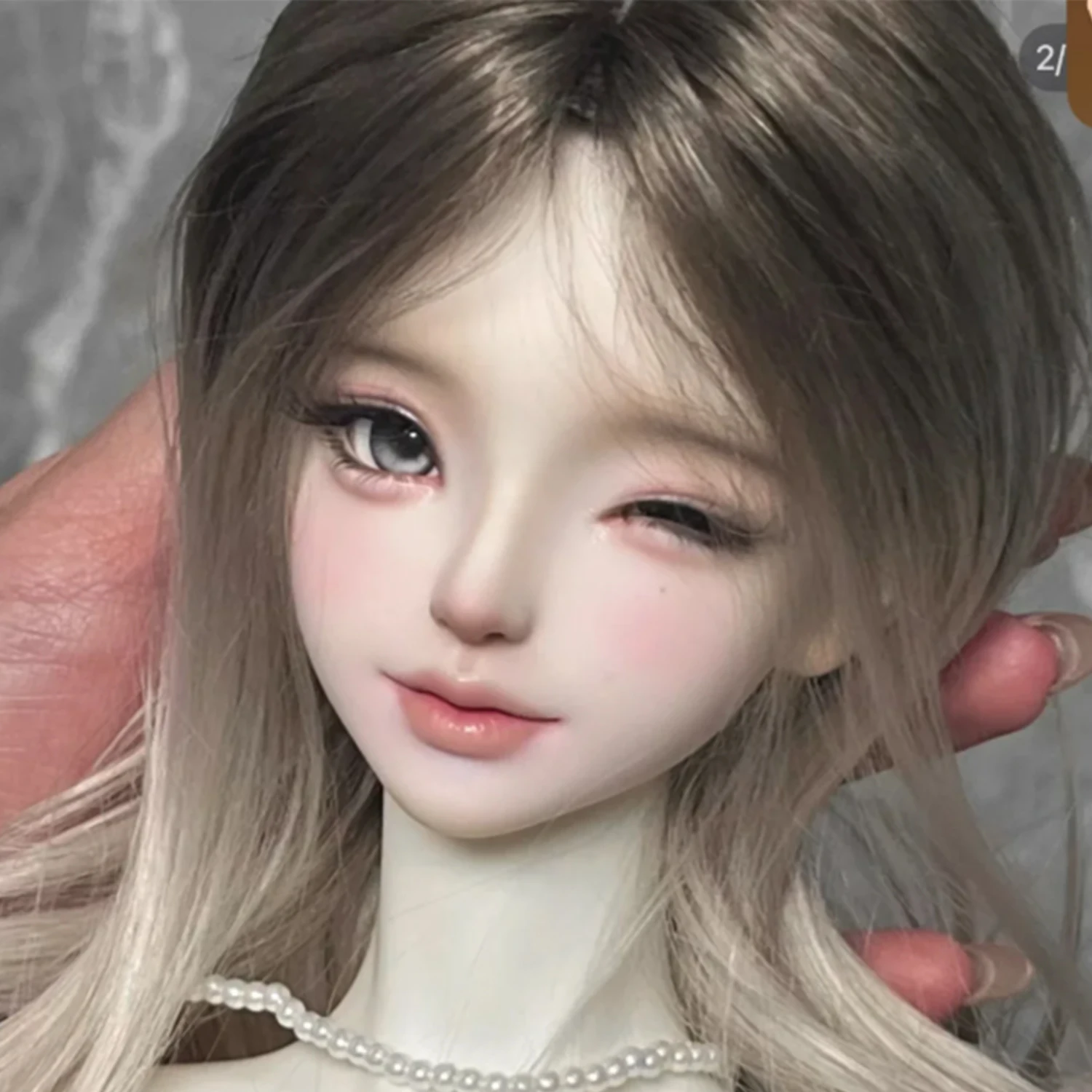 Muñeca BJD 1/3 SD Head Xiaosu Wink-Dulce y seductor Faceup muñeca desnuda figura artística de resina Shugafairy