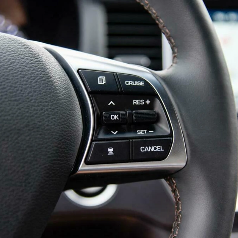 

Наклейка на кнопку рулевого колеса из углеродного волокна для Sonata 2015-2019, декоративные аксессуары