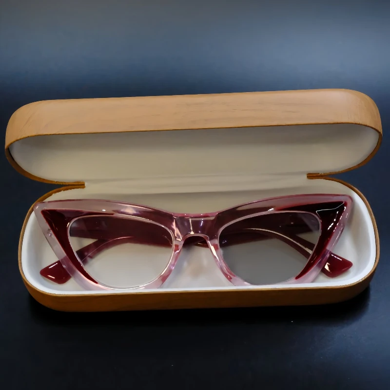 Triângulo olho de gato fotocromático miopia óculos feminino ins estilo marca design popular mudança cinza menos dioptria óculos