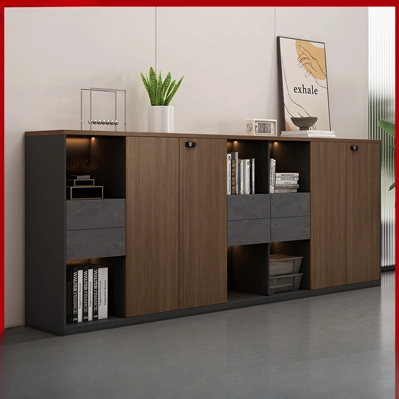 

File Wooden Office Floor Locked Staff Information Low Office Partition Locker Tea