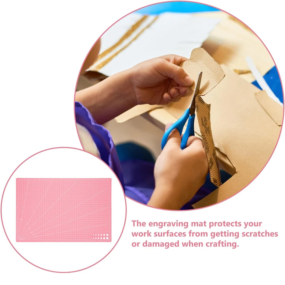 1PC Handicraft Cutting Mat Reusable Cutting Mat Paper Crafts Cutting Board DIY Crafting Cutting Pad 21*14.5CM