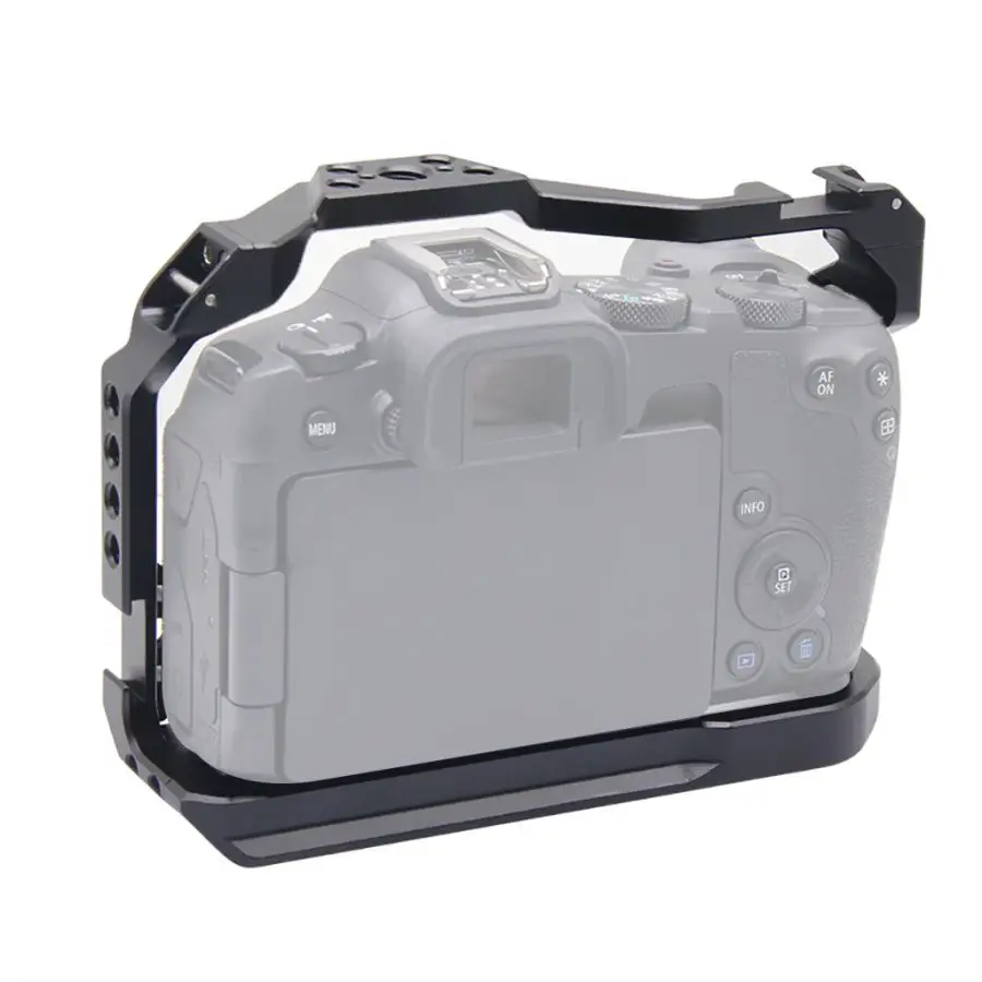 Für Canon EOS R8 DSLR Kamera Käfig Rig Top Griff Grip Kalten Schuh Montieren 3/8 "1/4" ARRI Stativ video Schutz Gehäuse Fall – Detail 6