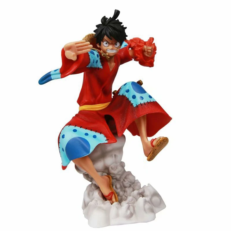 

21cm GK One Piece Anime Figures Kimono Sitting Monkey D Luffy Action Figure PVC Collection Model Doll Ornaments Toys Kids Gifts