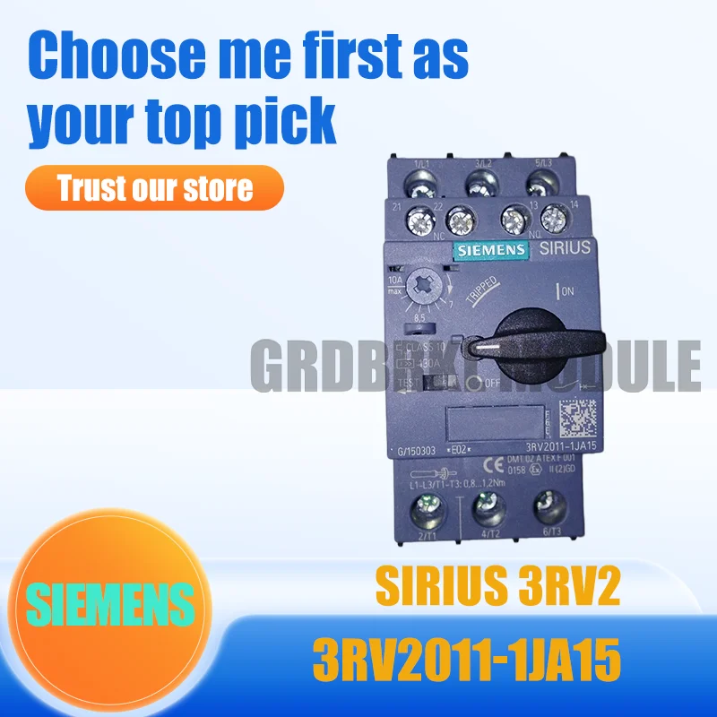 

New Original SIMIENS 3RV2011-1JA15 Motor Protection Circuit Breaker 7-10A