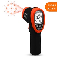 BTMETER BT-1800 Digital Infrared Thermometer 50:1 Non Contact Pyrometer IR Laser High Temperature Testing Gun -58 °F ~ 3272°F