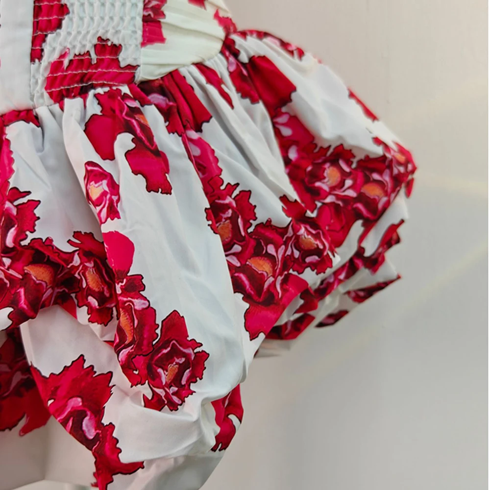 TWOTWINSTYLE Abnehmen Druck Mini Kleider Für Frauen Liebsten Backless Ärmellose Hohe Taille Nette Kleid Weibliche Stil KDR520149