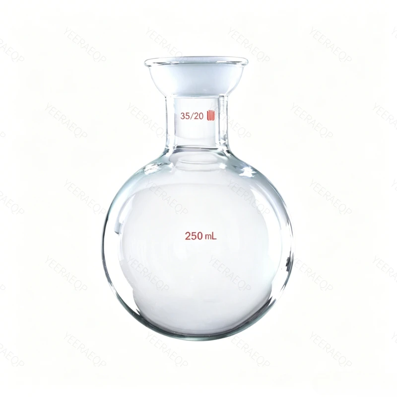 SYNTHWARE Round bottomed flask with ball grinding joint 35/20, /100mL/250mL/500mL/1000mL/2000mL, Borosilicate glass, F527