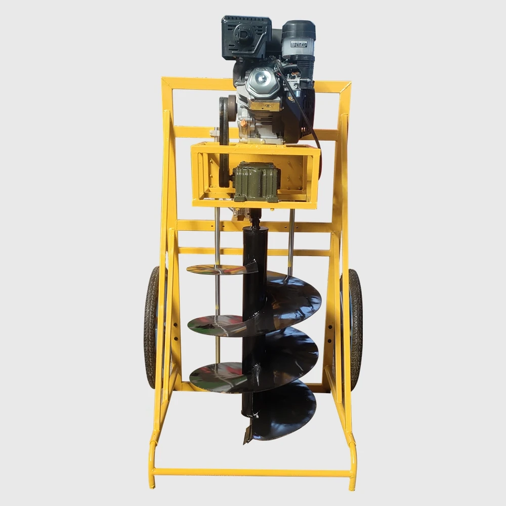 Earth Driller Machine Post Hole Digger 420cc 15hp Gasoline Earth Auger for Sale