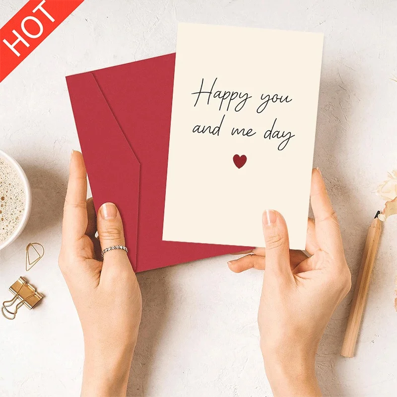 

Happy You And Me Day Greeting Card, Romantic Valentine's Day Love Card For Him Her Couple