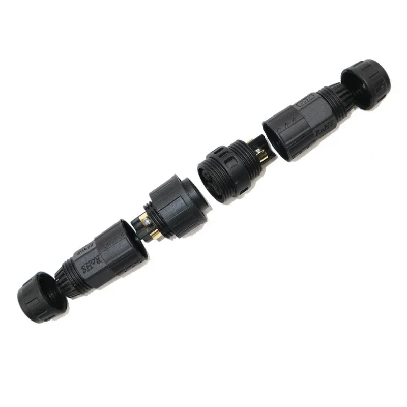 M19 2 3 4 5 7 8 Pin Waterproof Connector IP68 Field Screw/Soldering Wire Plug Industrial Male Female Assemble Battery Connector