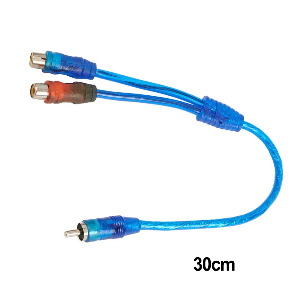 

1pcs 30cm 2 Female To 1 Male Splitter Cable For Car Audio System Subwoofers Portable Speaker DVD Auto Accessories Part