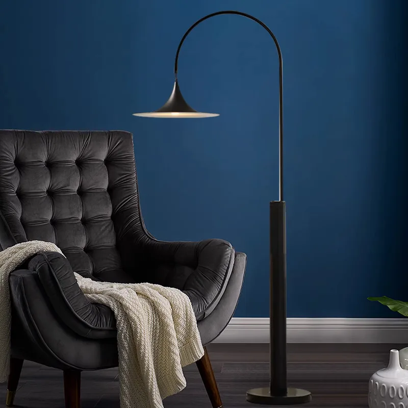 

Modern Fishing Led Floor Lamps for Living Room Sofa Side Standing Lamp Bedroom Beside Ambient Lights Home Decoration