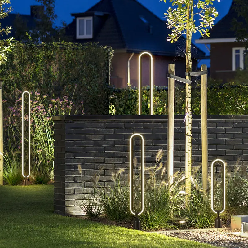 Waterproof Minimalist LED Lawn Light 24V-220V for Garden Villa Park Path Landscape Lighting Landscape Path Garden Lighting