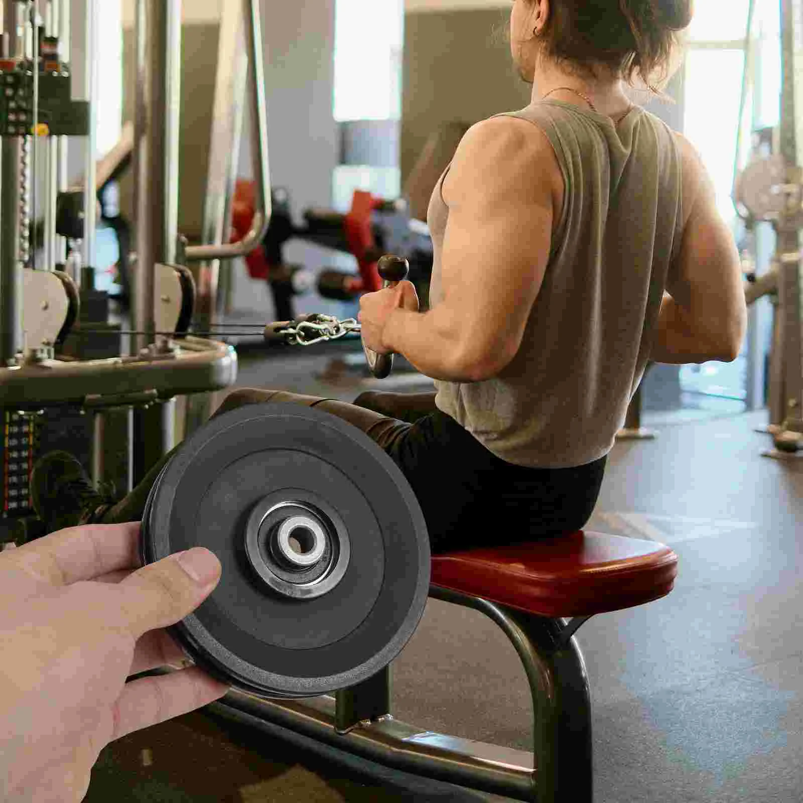 Fitness Equipment Pulley Wheel for Gym Accessory Bearing Accessories Universal Nylon Heavy Duty Wheels