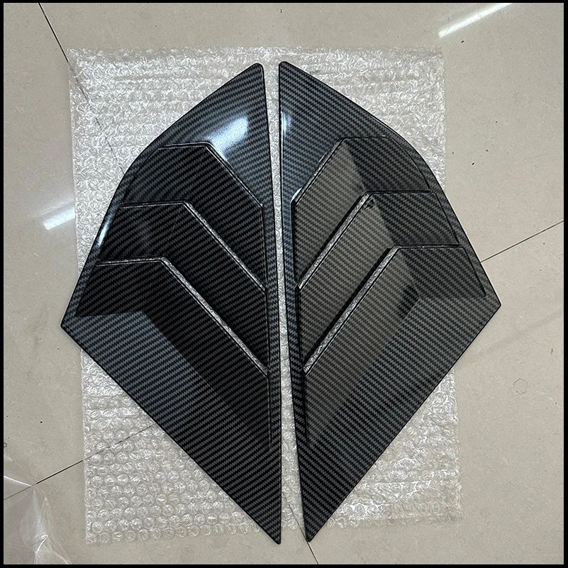 Car Styling For Ford Focus Hatchback 2012-2017 Rear Window Shutter Blind Shades Louver Vent Cover Sticker Trim Auto Accessories