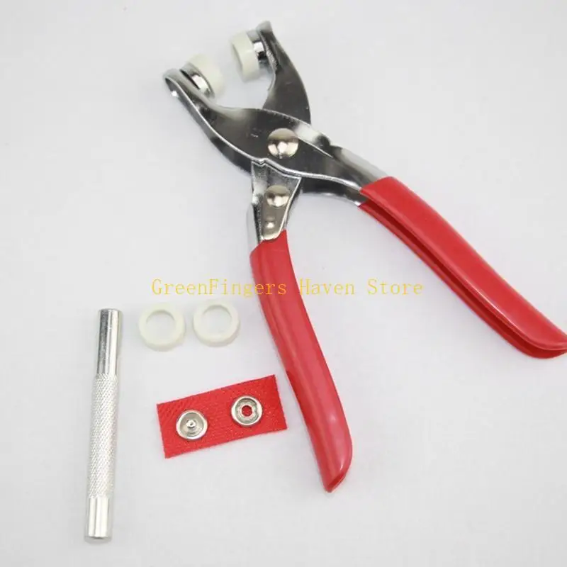 F68D 200 pz 10 Colori Puntale in Metallo Bottone a pressione Occhielli Fissaggio con Pinza a Mano Strumenti per Fai da