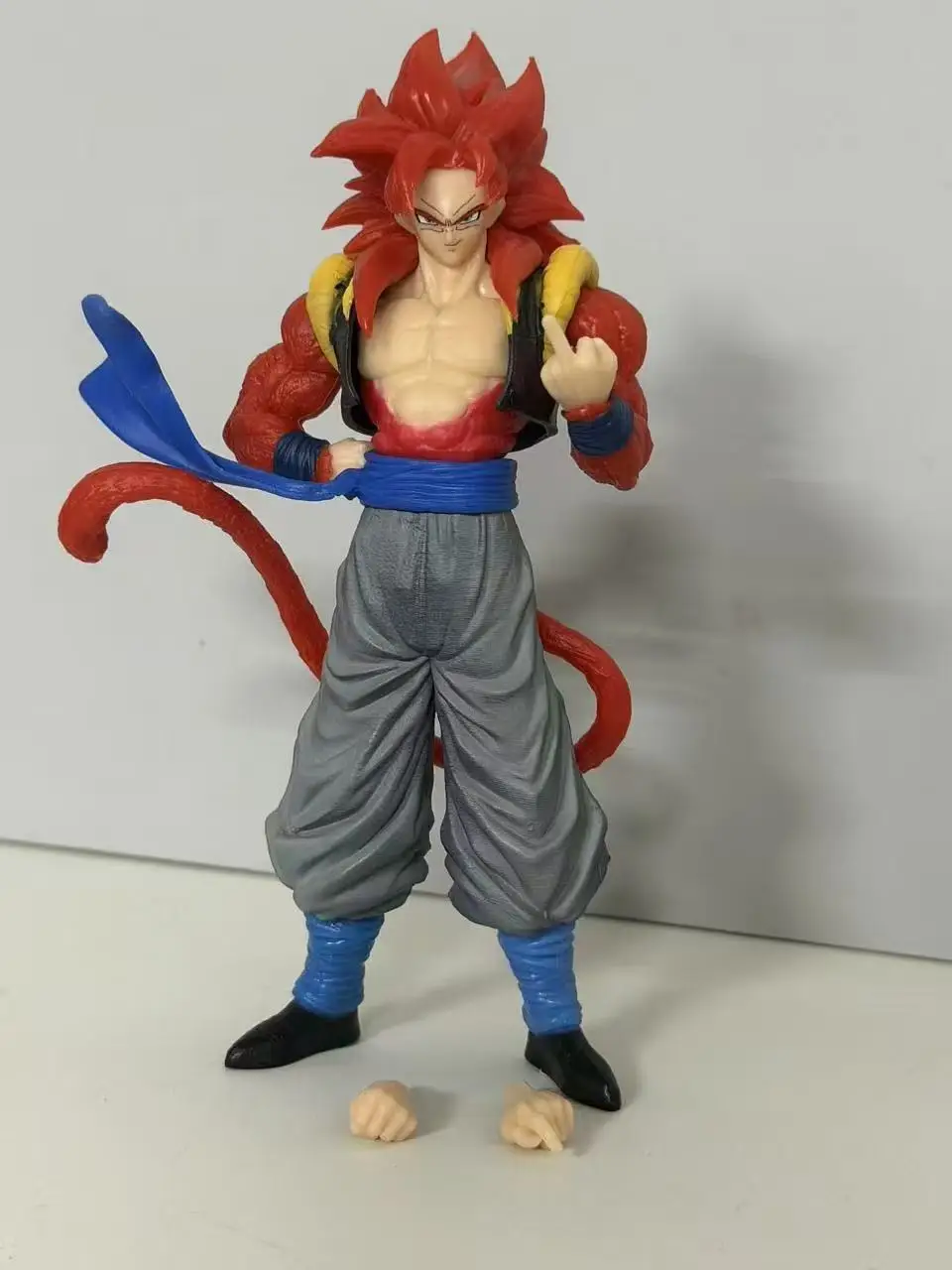 2026 Dragon Ball Handmade Small NP Super Four Wujita Super Saiya Crowd Play Anime Handmade Model Ornament view 5