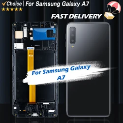 100% Test A750 LCD For Samsung A7 2018 SM-A750F A750FN A750G A750F LCD Display Touch Screen Digitizer Assembly Replacement