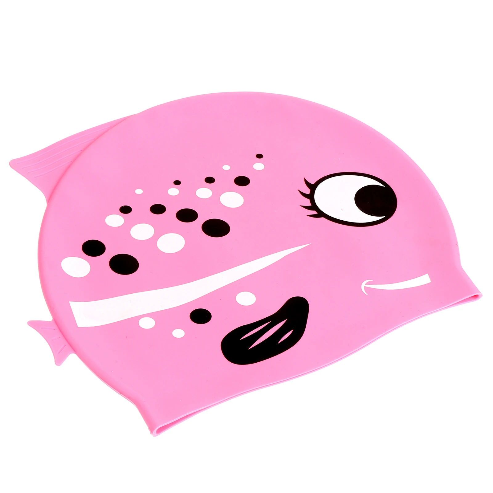 قبعة سباحة من السيليكون بتصميم سمكة قبعة استحمام لممارسة السباحة والأنشطة الشاطئية