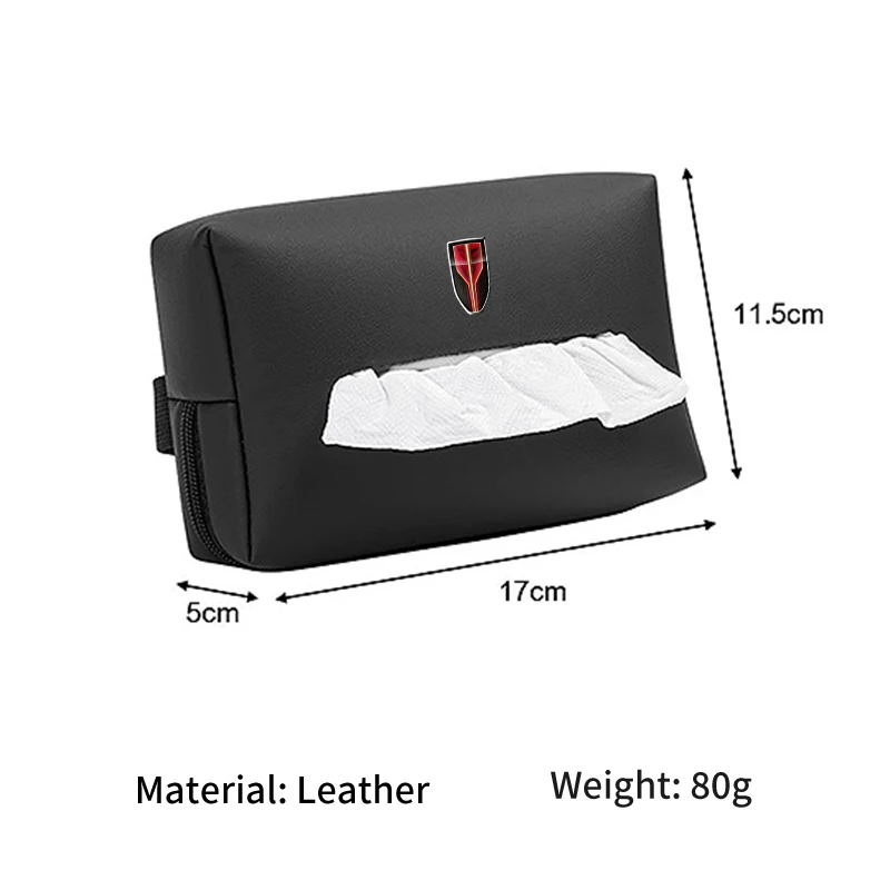 Car Tissue Box Leather Toilet Paper Holder Seat Back Tissue Organizer Bag For Hongqi HS5 H5 H9 E-QH5 HS7 E-HS9 H7 E-HS3