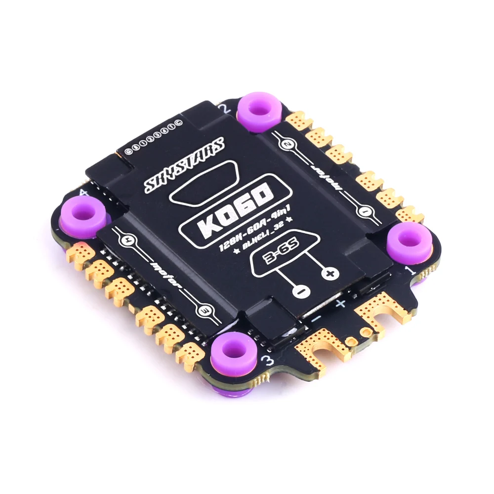 VoidFlySkystars KO60 60A 4in1 ESC AM32 128K 3-6S DShot600 Support Multishot 30.5x30.5mm Mount,FPV ESC For FPV Racing Drone