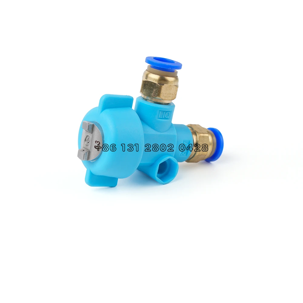 Two stream external mixing fan-shaped nozzle Plastic air atomizing nozzle factory cooling dust removal sprinkler head humidifica