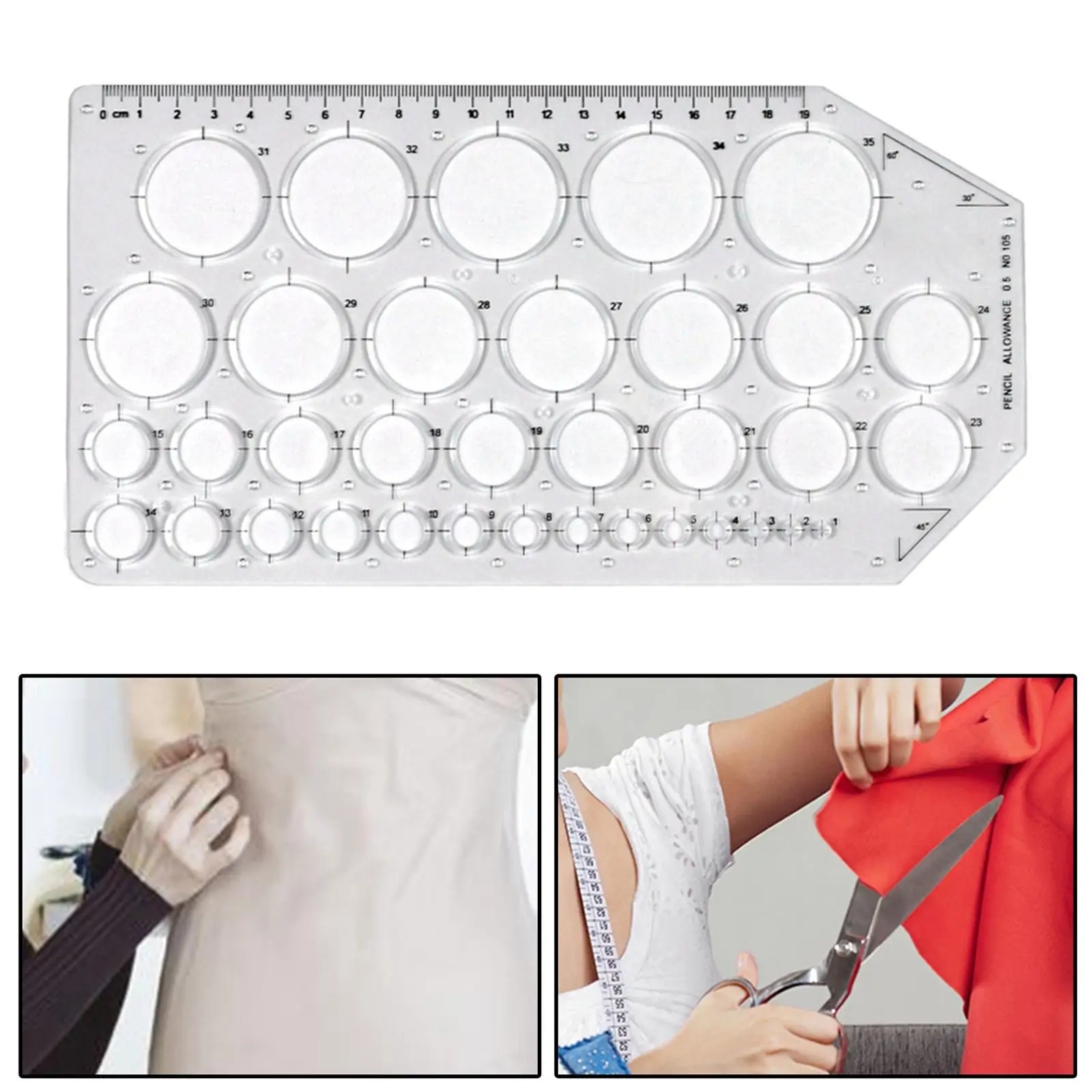 Architectural Circle Template Geometry ing Tool Stencil Painting Scale Drawing ing Ruler Measuring for Drawings School Office