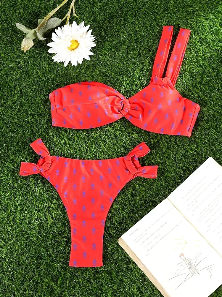 Miyouj ใหม่ 2 ชิ้นชุดว่ายน้ําเซ็กซี่ผู้หญิงชุดบิกินี่หนึ่งไหล่ Biquinis ต่ําเอวชุดว่ายน้ํา 2025 Beachwear