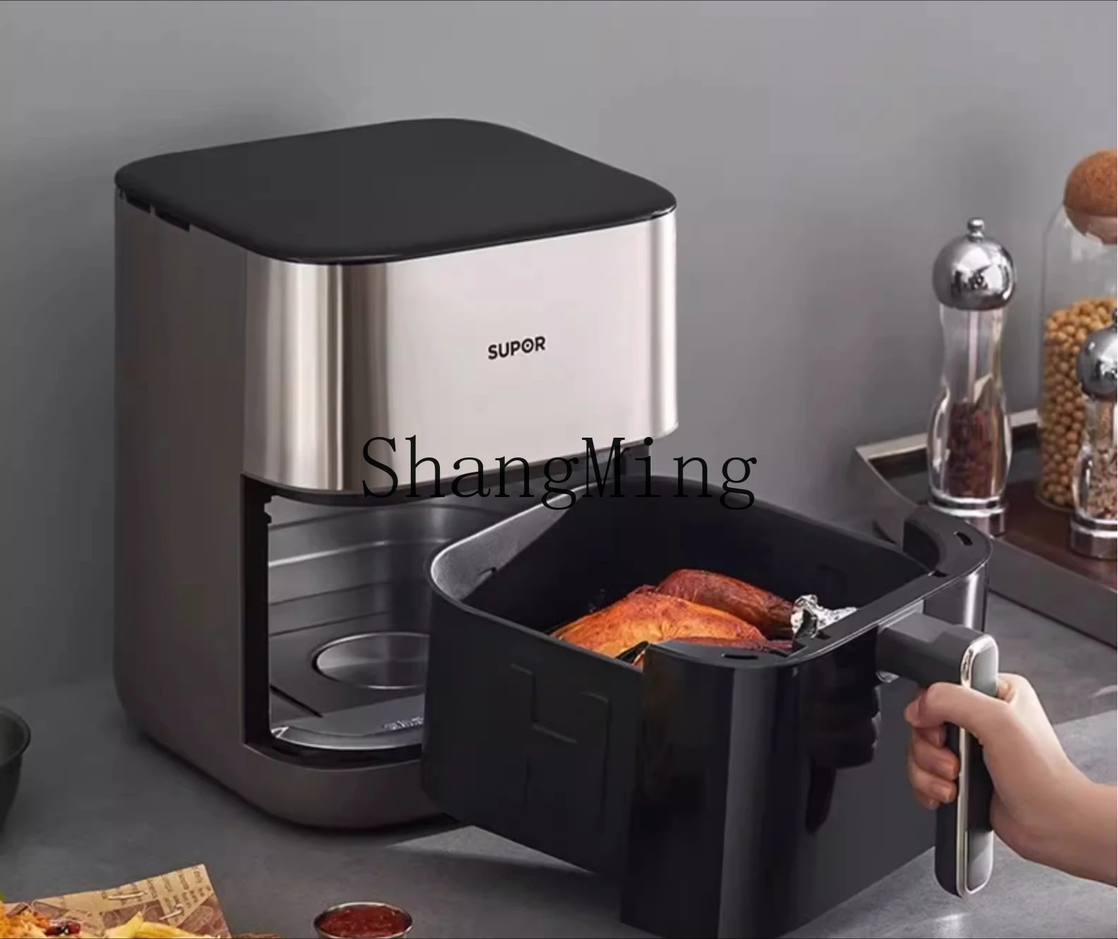 Воздушная фритюрница ZYY, бытовая многофункциональная духовка большой емкости, новая электрическая фритюрница