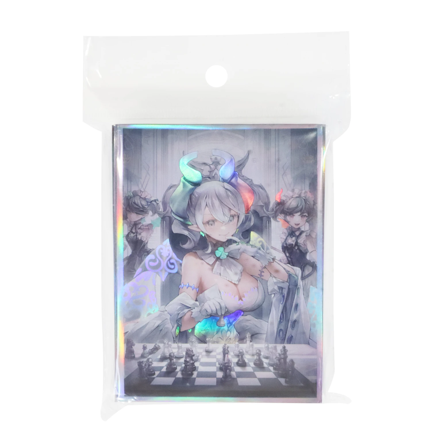 60ct Holographic Art Lovely Labrynth of the Silver Castle Foil Card Sleeve 67x92mm Outer Protector Cover For MTG Standard Size