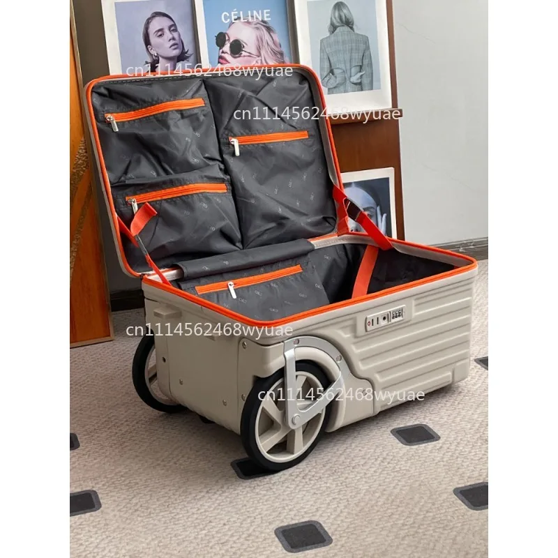 2025 New Side Opening Luggage Large Spinner Wheels 20Inch Carry On 24Inch Travel Trolley Suitcase
