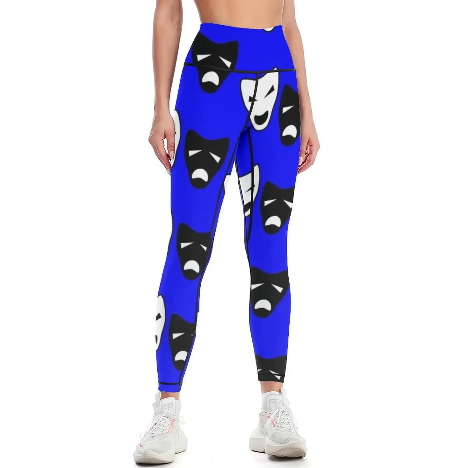 

Comedy / Tragedy Masks Leggings gym wear Clothing fitness sports tennis for for girls Womens Leggings