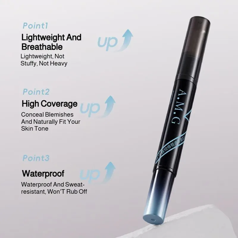 ปากกาคอนซีลเลอร์ชนิดน้ำสำหรับรอยแผลเป็นจากสิว รอยคล้ำใต้ตา ให้ลุคธรรมชาติแบบแมตต์ ปกปิดยาวนาน สำหรับปกปิดจุดด่างดำบนใบหน้า