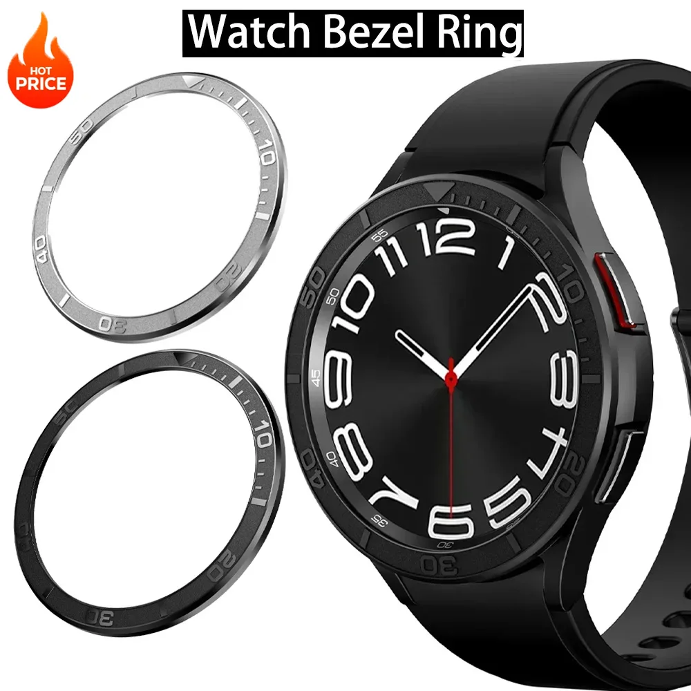 Metallrahmen für Samsung Galaxy Watch 6 Classic 43mm 47mm Schutzring für Galaxy Watch 6 Classic 43mm 47mm Stoßfänger