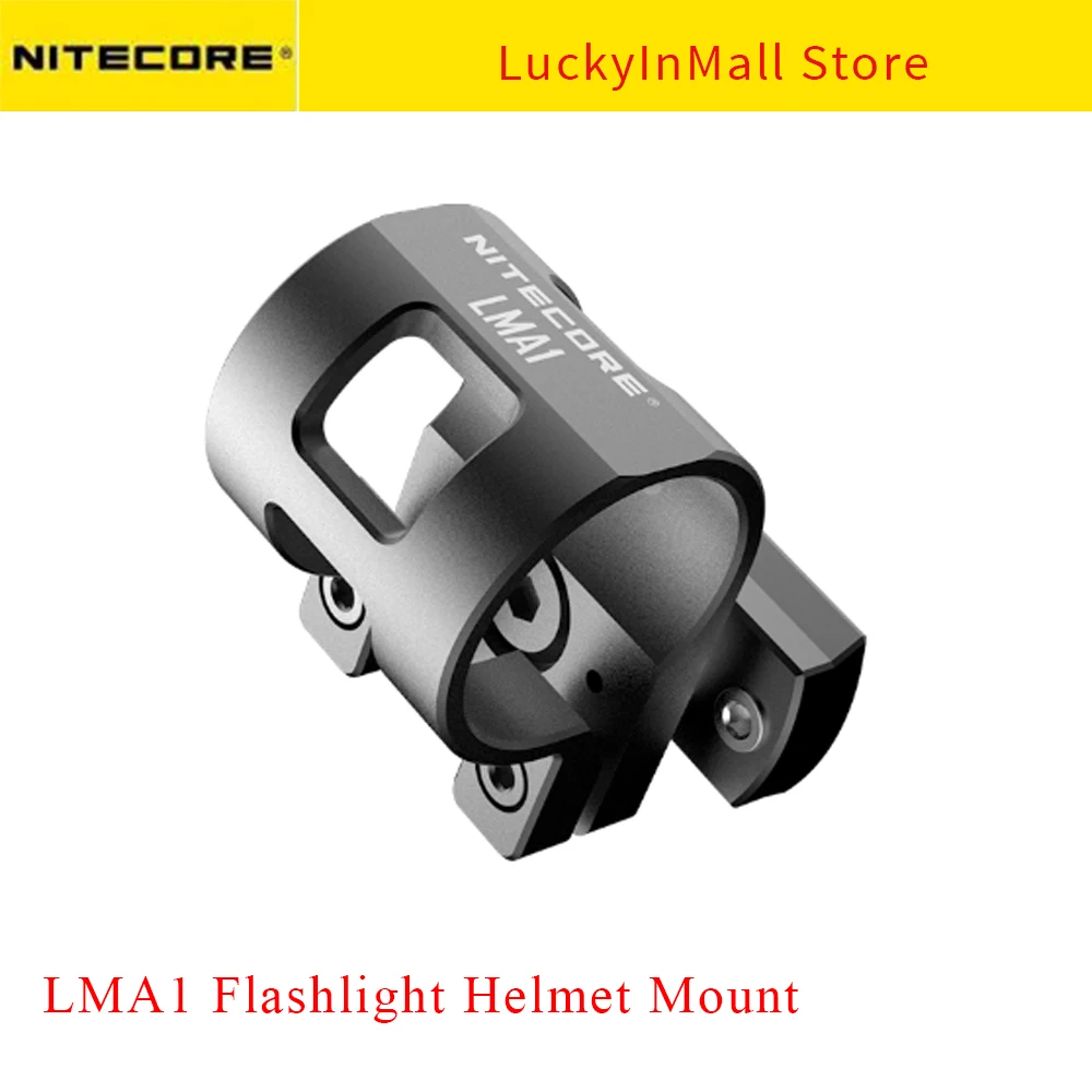 

2023 NITECORE LMA1 Rotary Flashlight Helmet Mount Aluminum Alloy Accessories for 25.4mm Torch MT10C EC11 MT21C P05 P10GT P12GTS