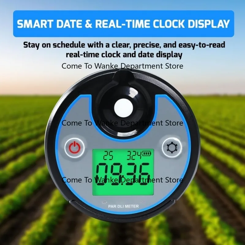 2-in-1 Digital Display Solar Energy Meter Daily Light Integral Monitoring Record Solar Energy Meter Spectral Light Meter