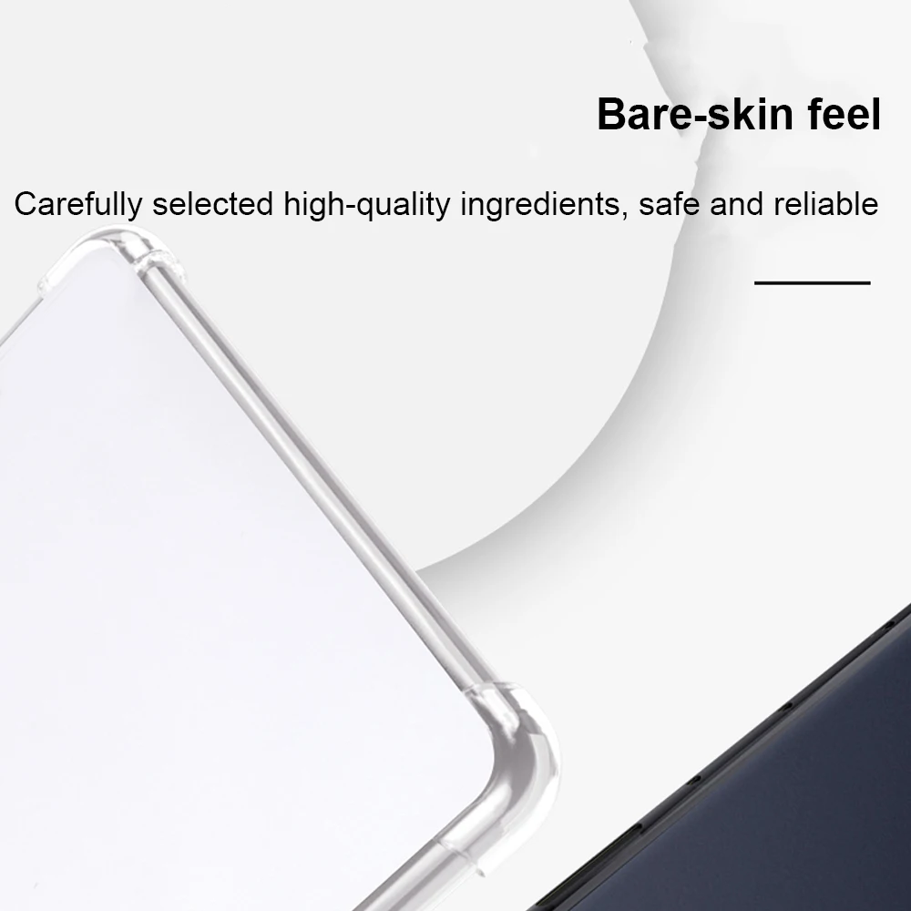 

For RedMagic 3 Pro 9.06“2025 Gaming Tablet Case Transparent Air-bags Soft TPU Protection Shockproof Capa Fundas Shell with Stand