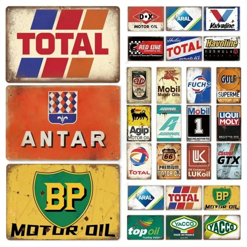 

Car Sticker Engine Oil Vintage Signs Car Decorative Accessories Waterproof Sunscreen Vinyl Decal