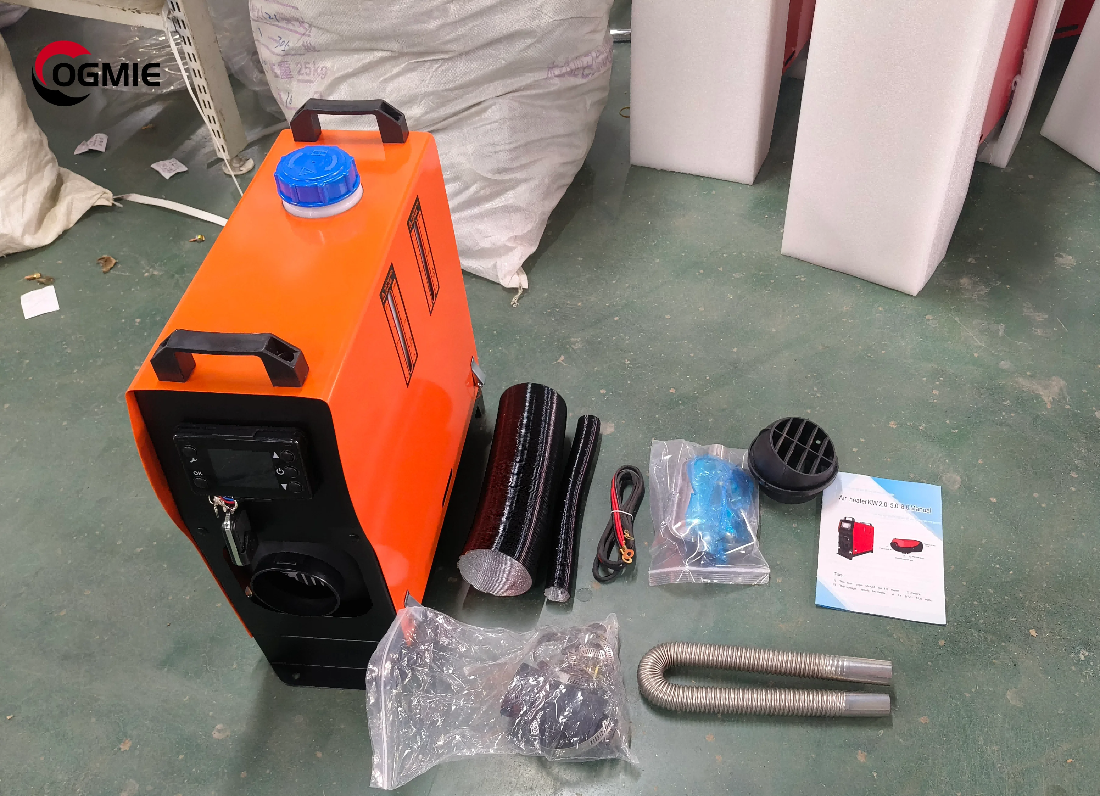 New OGMIE Motorhome RV Heater 5KW/8KW 12V/24V 5L Fuel Camping Truck Air Conditioner Whole Machine
