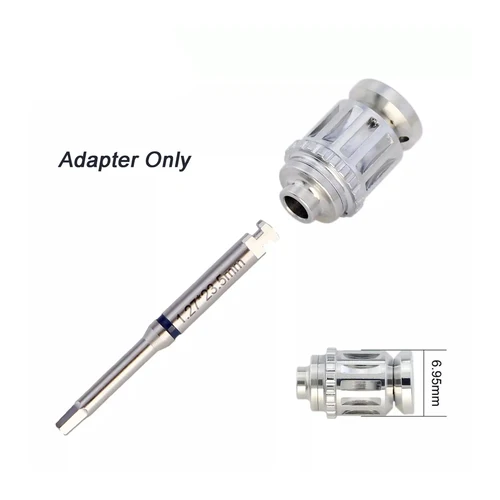 Llave dinamométrica Manual para implante Dental, mango adaptador para destornilladores de pestillo, 7mm