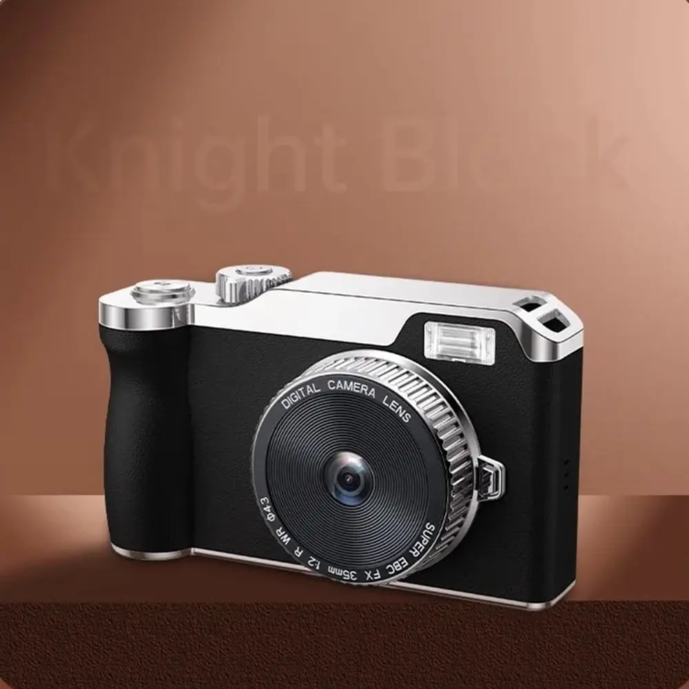 Front/Rear Dual Camera 4K HD Digital Camera Autofocus 2.4 Inch Screen Entry-Level CCD Camera 16x Zoom LED Fill light