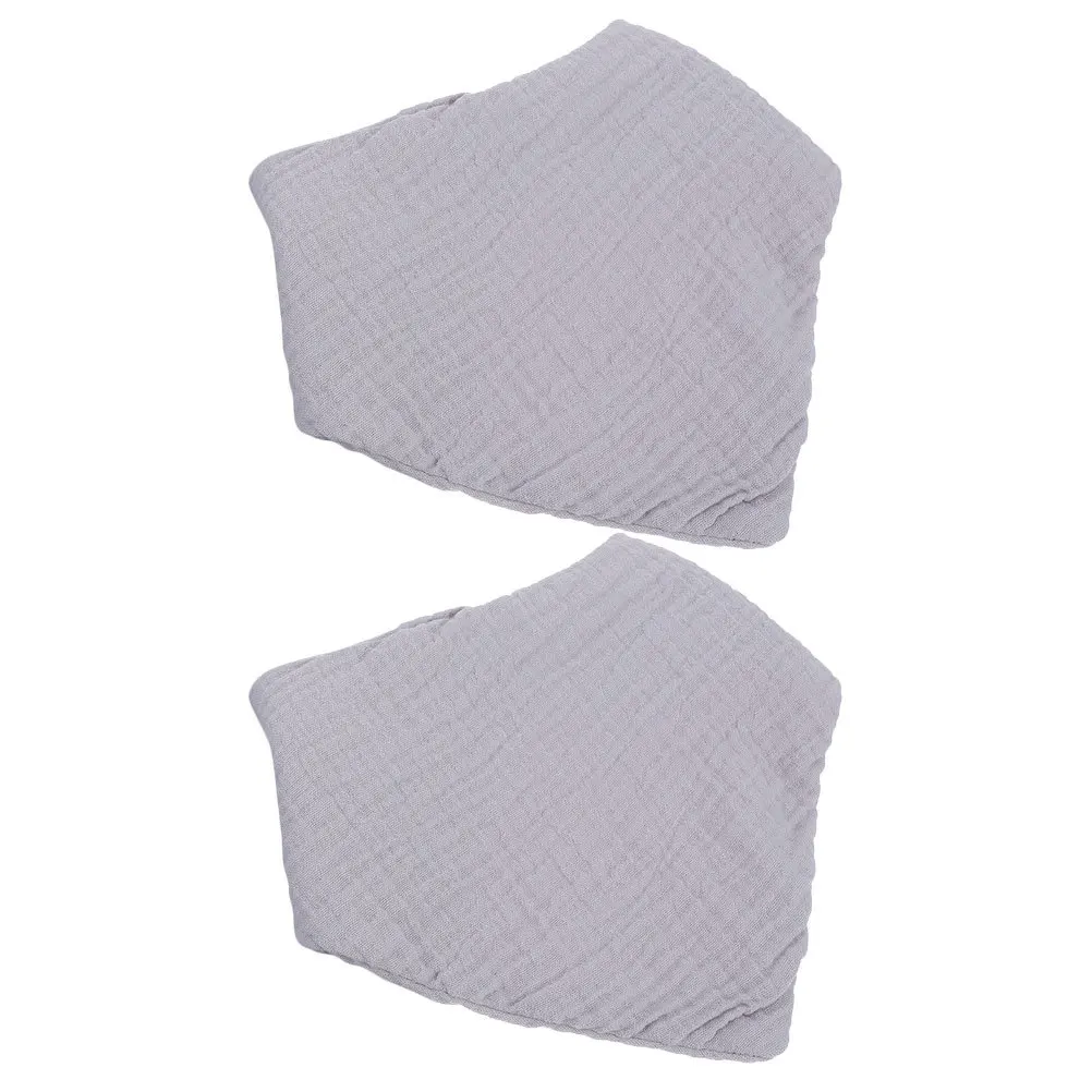 

2Pcs Thickened Pure Cotton Drool Bibs for Baby Toddler Feeding Waterproof Back Baby Bibs for Eating Newborn Drooling Bib