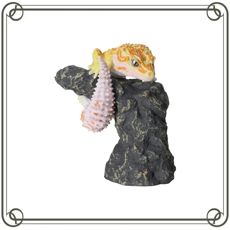 

BANDAI Gashapon Biomimetic Animal Guide Leopard Geckos MINI Toys Figure Collect Model in Stock Original